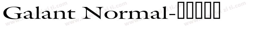 Galant Normal字体转换